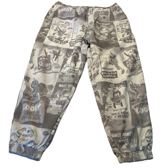 Disney Mickey Mouse Track Pants Gray White 2022 Exclusive Lined Pocket XXL - Picture 1 of 15